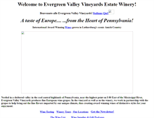 Tablet Screenshot of evwinery.com
